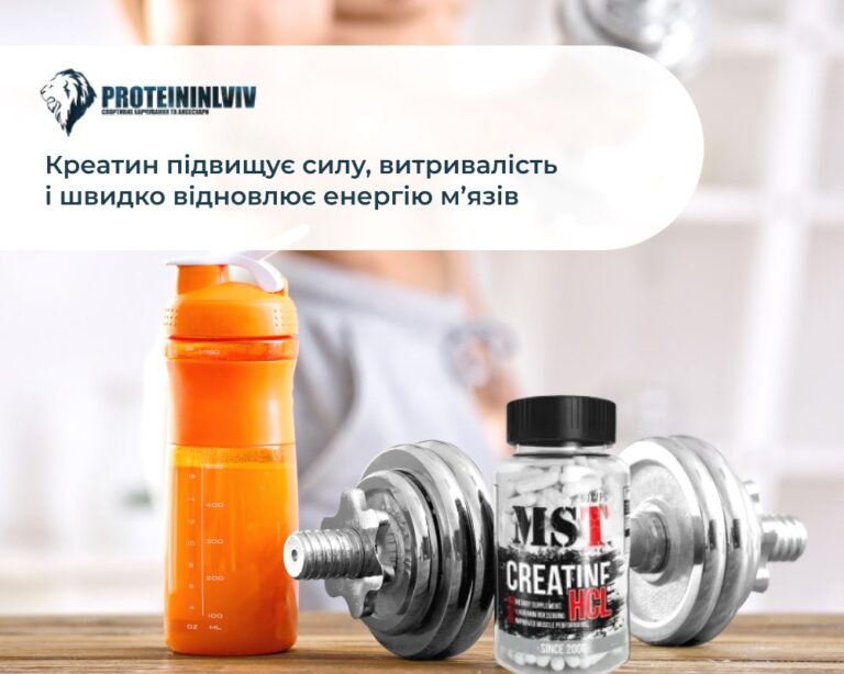 Які функції виконує спортивна добавка креатин в організмі людини?