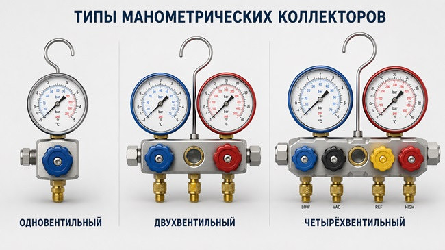 Виды манометричеких коллекторов